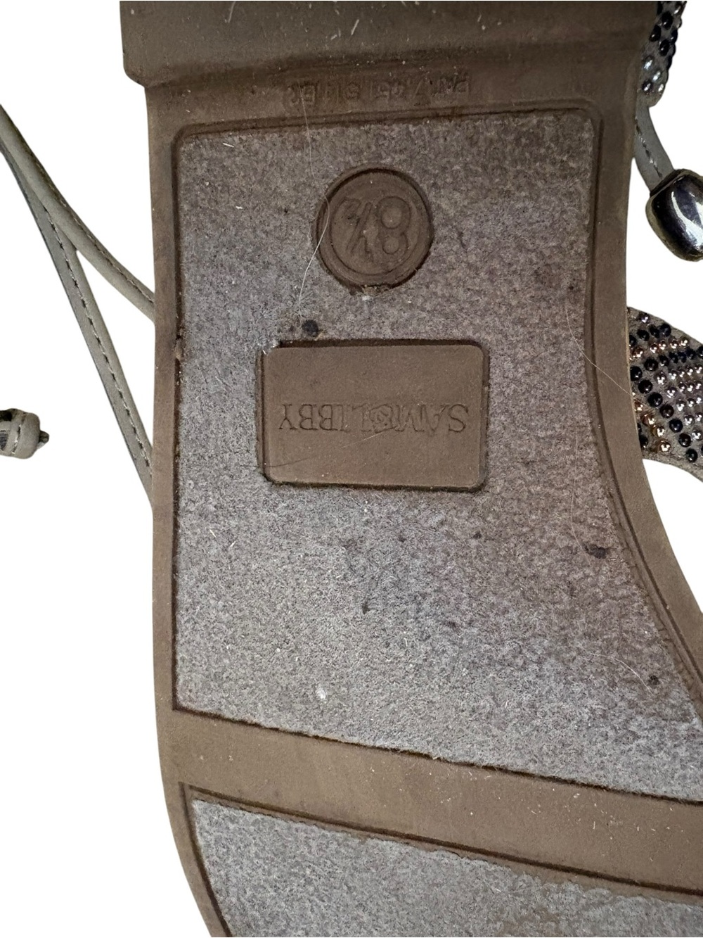 Sam & Libby Beaded Gladiator Wrap Sandals - Size 8.5 - Picture 8 of 9